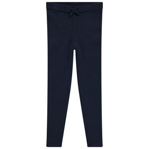 Legging en tricot effet côtelé fille 