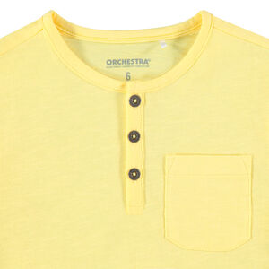 T-shirt manches courtes en coton bio à poche 