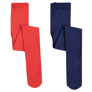 Lot de 2 collants fins unis 