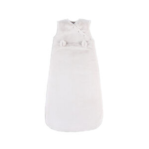 Gigoteuse sans manches en fausse fourrure 100 cm - Greige 