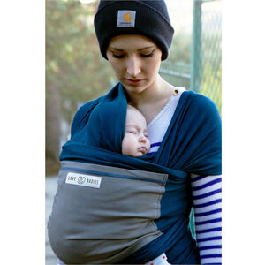 Echarpe de portage Originale - Bleu paon/Eléphant 