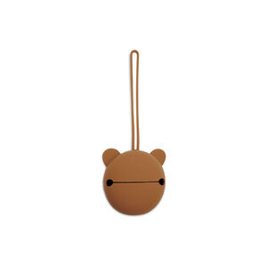 Etui à sucette en silicone caramel 7 cm 
