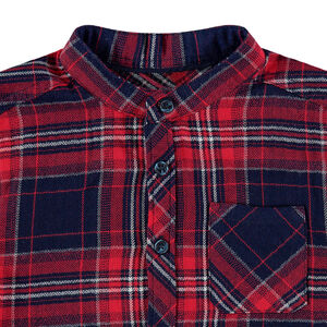 Chemise manches longues en flanelle à larges carreaux 