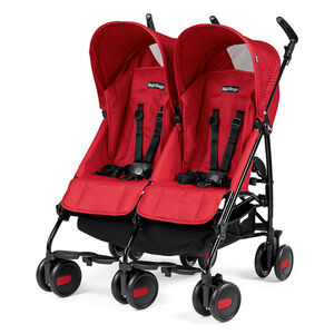 Poussette Pliko mini twin – Geo rouge 