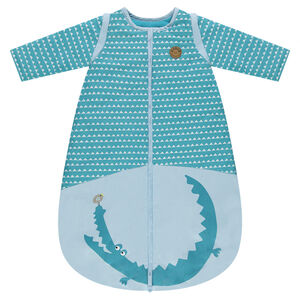 Turbulette en popeline à manches amovibles print crocodile 