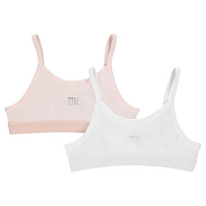 Lot de 2 brassières élastiquées unies 