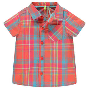 Chemise manches courtes à carreaux  