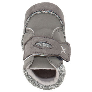 Bottillons souples à scratch avec fausse fourrure 