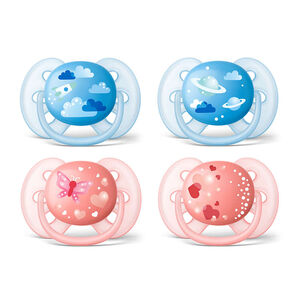 Lot de 2 sucettes Ultra Soft - 6-18 mois 