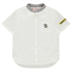 Chemise manches courtes Disney avec broderies Donald 