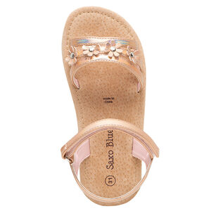 Nu-pieds avec brides irisées et fleurs du 28 au 32 