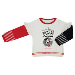 Pull en tricot volanté avec print Disney Mickey 