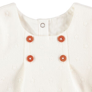 Robe en coton fantaisie avec étoiles en ton sur ton all-over 