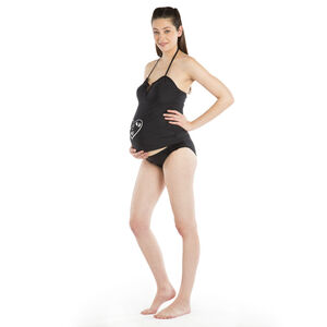 Tankini de grossesse avec message printé devant  