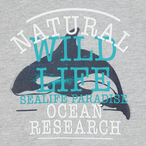 Tee-shirt manches courtes en jersey avec print fantaisie 