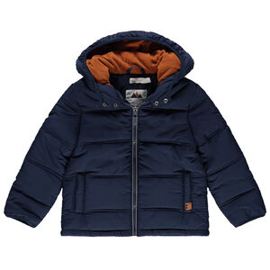 Doudoune à capuche doublée micropolaire 