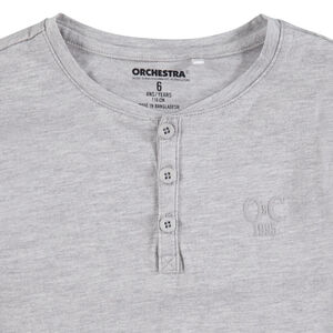 T-shirt manches longues en jersey avec logo brodé 