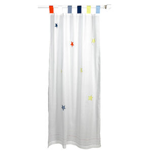 Rideaux coton avec étoiles 
