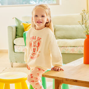 Ensemble sweat + caleçon print Minnie Disney pour bébé fille 