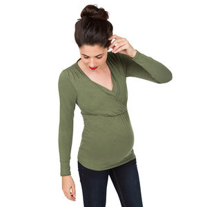 Tee-shirt manches longues d'allaitement 