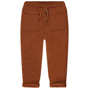 Pantalon droit en toile gaufrée pour bébé garçon 