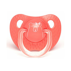 Sucette physiologique ours 6/18mois - Rose 