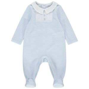 Dors-bien côtelé en velours à boutons fantaisie 