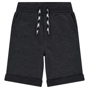 Bermuda en molleton uni avec poches 