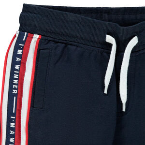 Bermuda en molleton à bandes  