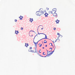 Pyjama débardeur et short print et imprimé coccinelles 