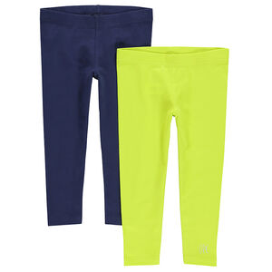 Lot de 2 leggings courts unis  