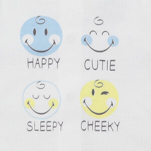 Ensemble avec tee-shirt print Smiley et pantalon chiné print étoile 