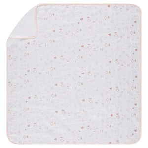 Couverture en tétra motif all-over Smiley Girl 