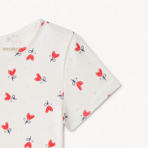 T-shirt manches courtes imprimé pour bébé fille 