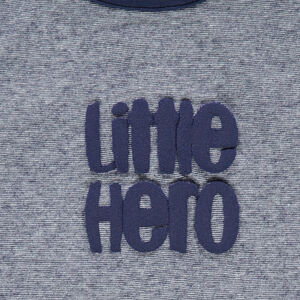 Combinaison courte en jersey avec inscription printée 