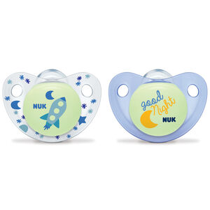 Lot de 2 sucettes Trendline Night 6/18 mois 