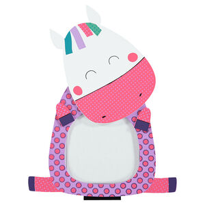 Cadre photo en bois forme licorne fantaisie 