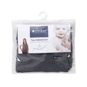 Top d'allaitement - Gris anthracite 