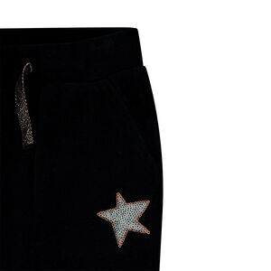 Pantalon de jogging en velours avec étoile en sequins 