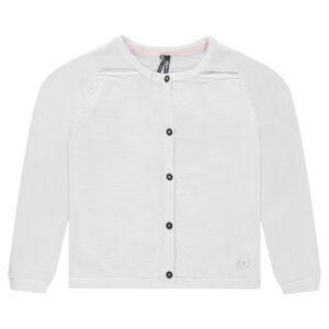 Gilet en tricot avec effet de coudières au dos 