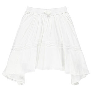 Junior - Jupe fluide asymétrique en crêpe  