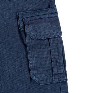 Pantalon cargo droit uni 