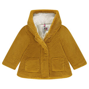 Parka à capuche en fausse fourrure doublée sherpa 