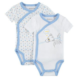Lot de 2 bodies manches courtes avec koala et étoiles printés 