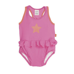 Maillot de bain couche 1 pièce rose - 18 mois 