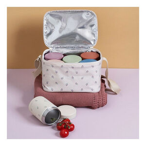 Sac isotherme lunchbag Large Berries Beige 
