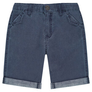 Bermuda surteint en coton fantaisie 