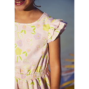 Robe en toile imprimé fruits fille 