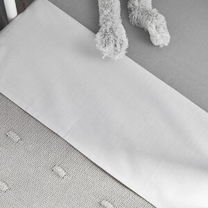Drap uni - 100x150 cm - White/White - Lot de 2 pc 