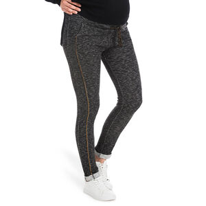 Pantalon de grossesse en maille twistée avec détails dorés 